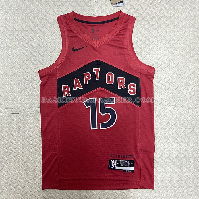 Maillot Tornto Raptors Vince Carter NO 15 Icon 2022-23 Rouge